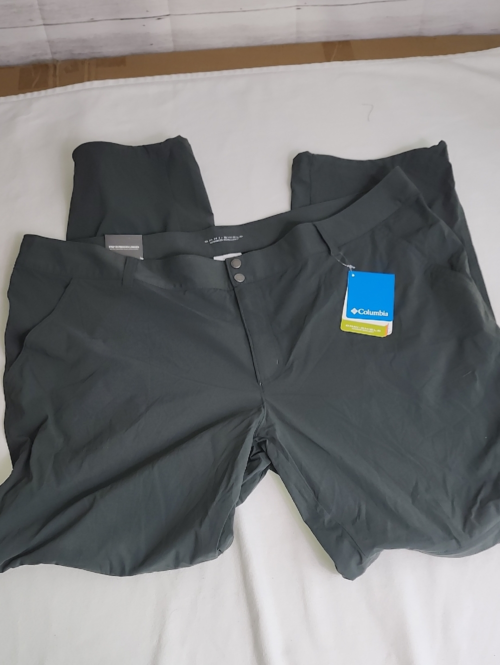 Columbia Womens 24 Long Dark Gray Outdoor Zip Leg Pants
